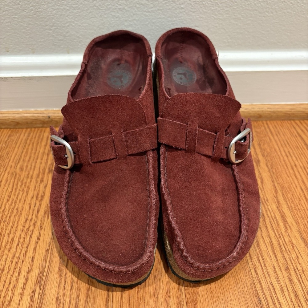Birkenstock Womens BUCKLEY‎ Moc Suede Clog ZINFANDEL Narrow US 8-8.5 EU 39